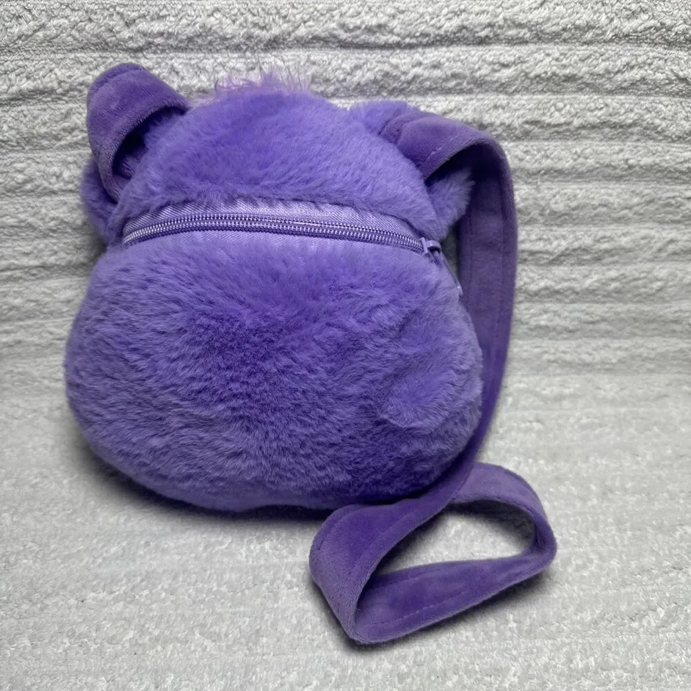 Care Bears Unlock The Magic Plush Crossbody Shoulder Bag Purse Purple